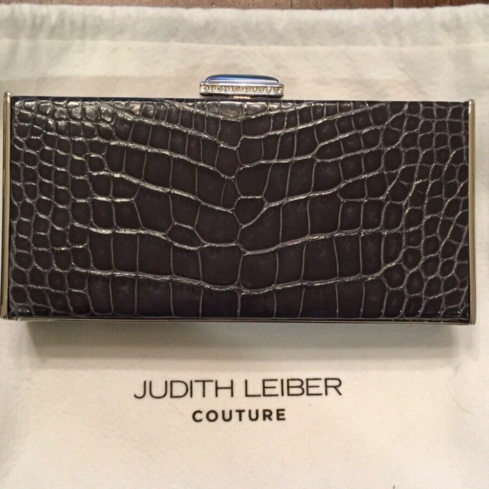 Judith Leiber Couture East-West Rectangle Clutch .